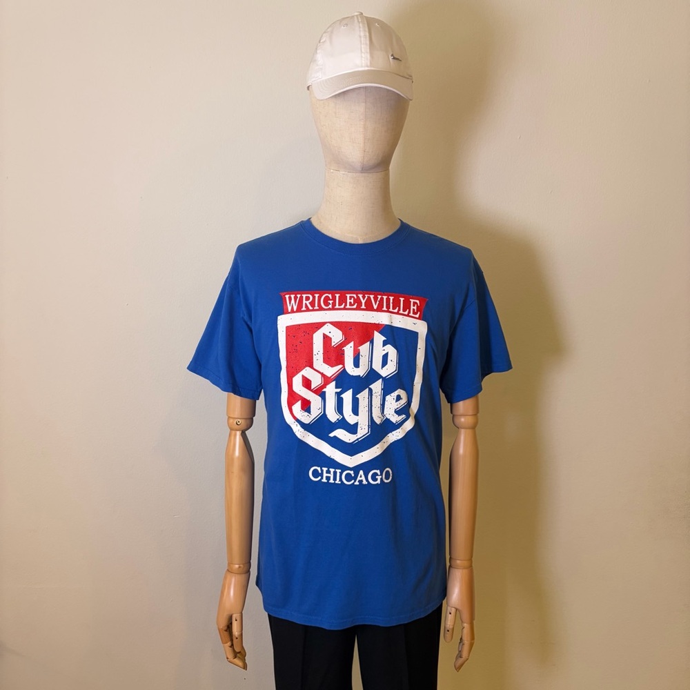 Gildan Cub Style Chicago Blue T-Shirt Men's Size L